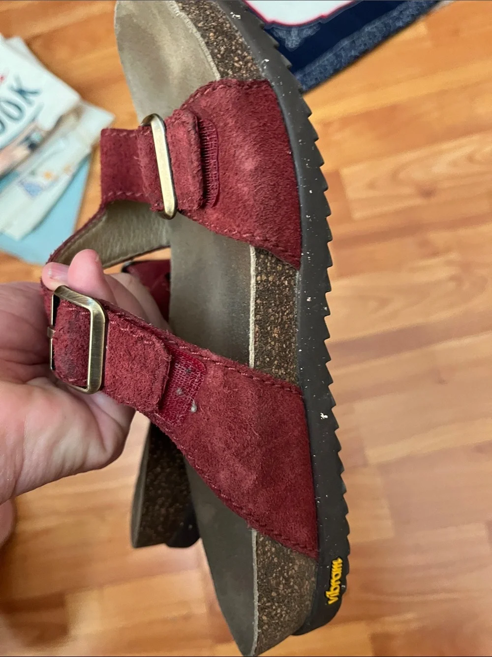 Dansko Womens Dayna Suede Cinnabar Sandal Size EU 39/US 8.5